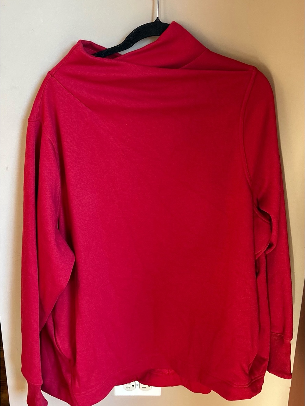 Athleta Red Funnel Neck Sweater